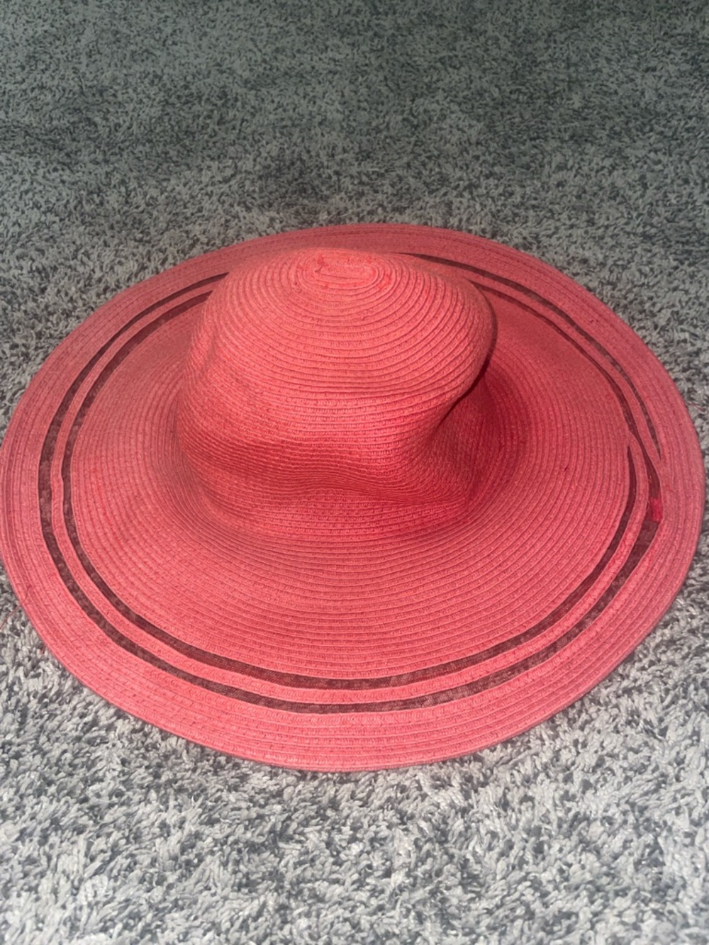 Women's Wide Brim Sun Hat - Red